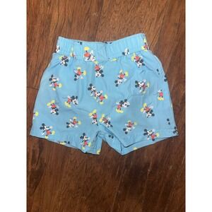 Baby Blue Mickey Mouse Swim Trunks Shorts Size 6-9 mo Disney